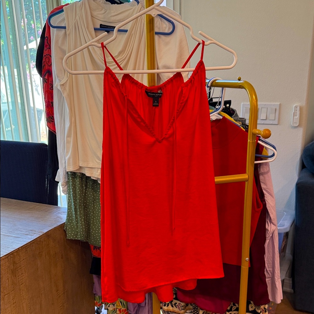 Banana Republic Bright Red Blouse